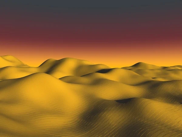 金色沙漠 — 图库照片
