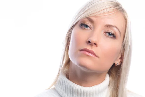 stock image Young woman portrait isolated