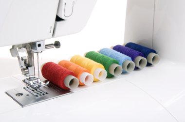 Sewing machine and thread