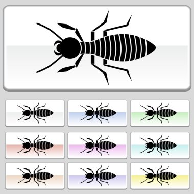 Square web buttons - Termite clipart