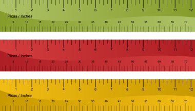 Pica Ruler Set clipart