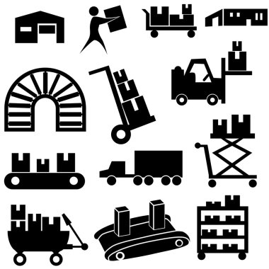 Manufacturing Icon Set clipart