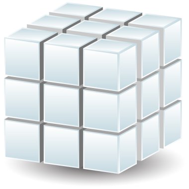 Geometric Cube clipart