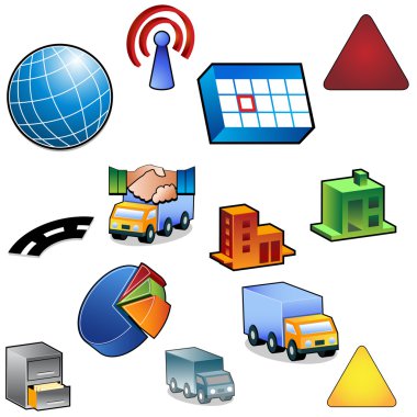 Traffic Icon Set clipart