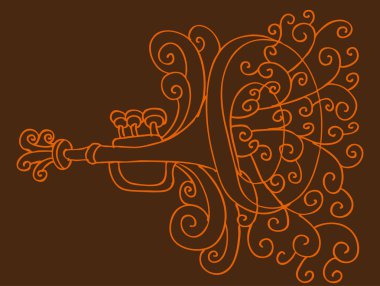 Trumpet Drawing clipart