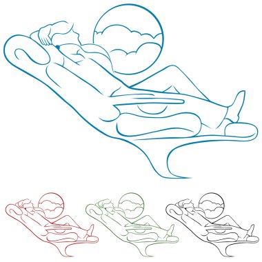 First Class Airline Passenger clipart