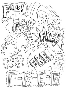 Free Collage Words clipart