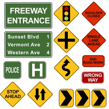 Road Signposts clipart