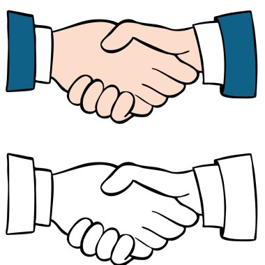 Handshake Set clipart