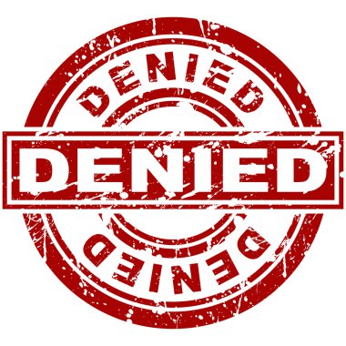 Denied Stamp clipart