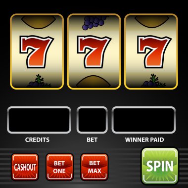 Lucky Seven Slot Machine clipart