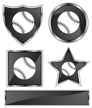 Black Satin - Baseball clipart