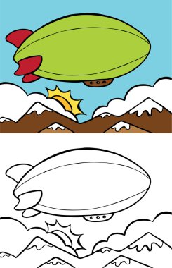 Blimp clipart