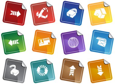 Web Themed Icon Set clipart