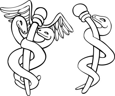 Caduceus Medical Symbol clipart