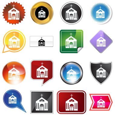 Church Icon Set clipart