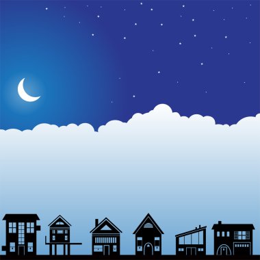 Night Sky Scene - Homes