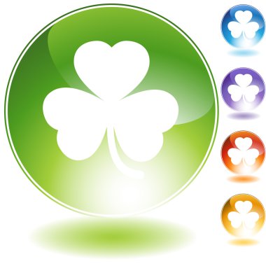 Green Clover Icon clipart