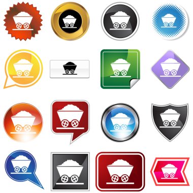 Mining Cart Icon clipart