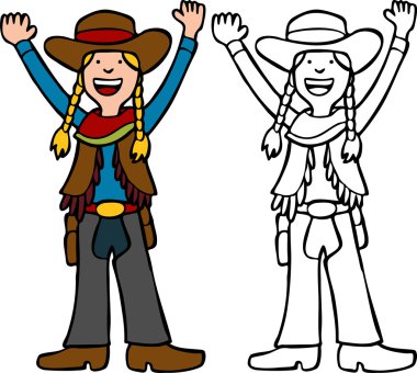 Cowgirl clipart