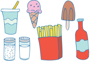 Fast Food Items clipart