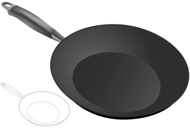 Frying Pan - 3D clipart