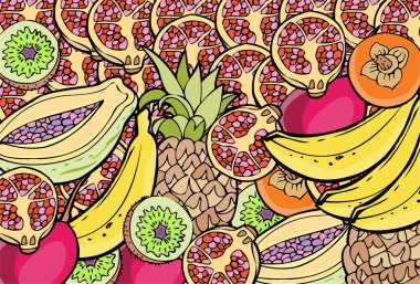 Fruit Collection - Collage clipart