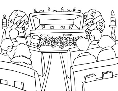 Funeral clipart