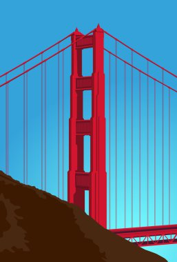 Golden Gate Bridge clipart