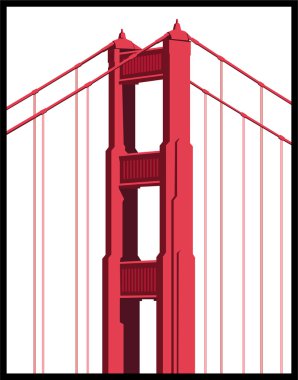 Golden Gate Bridge clipart