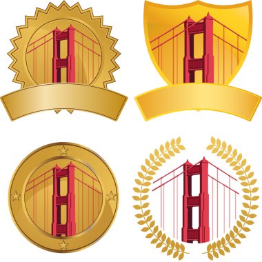 Golden Gate Bridge clipart