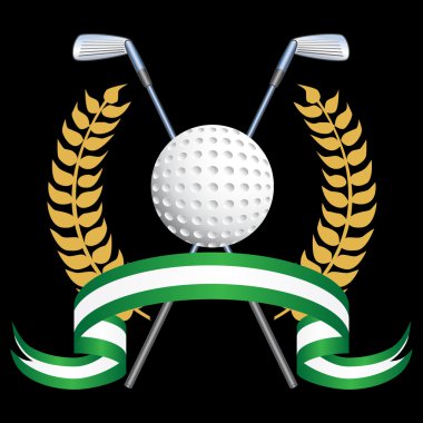 Golf Themed Background clipart