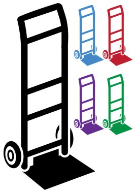 Set of Moving Dollies clipart