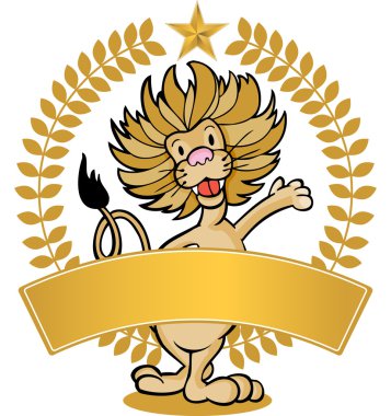 Aslan sallayarak