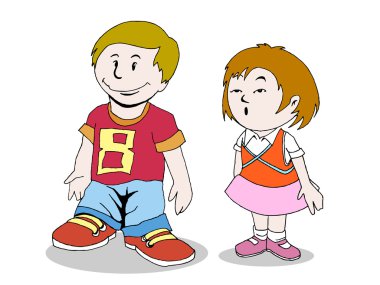 karikatür çocuklar