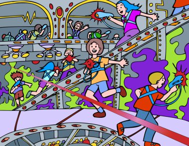 Laser Tag clipart