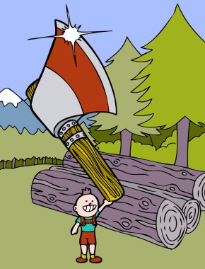 Little Lumberjack clipart