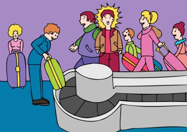 Lost Luggage clipart