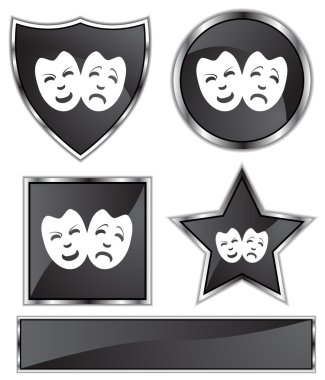 Comedy Masks clipart