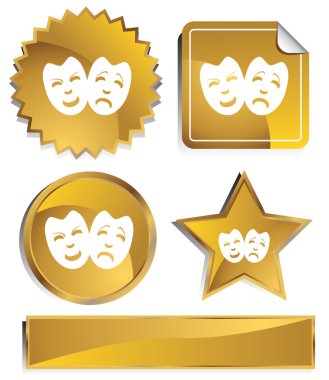 Comedy Masks clipart