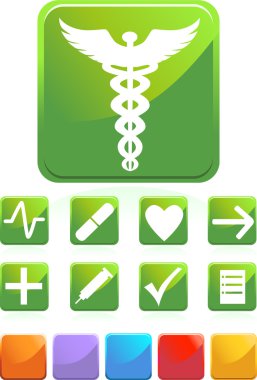 Medical Icons - Square clipart