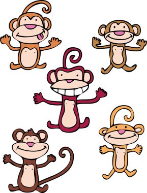 Cheeky Monkeys clipart