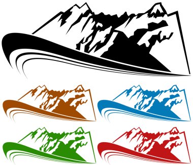 Moutain Range Set clipart