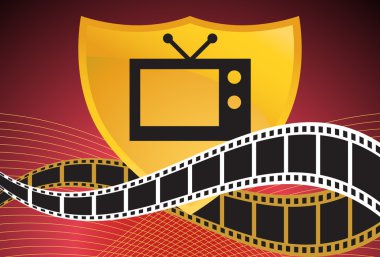 Movie Background: Television Shield clipart