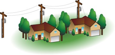 Neighborhood Homes clipart