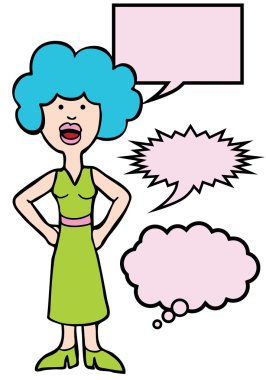 Speaking Woman clipart