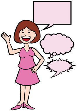 Speaking Woman clipart