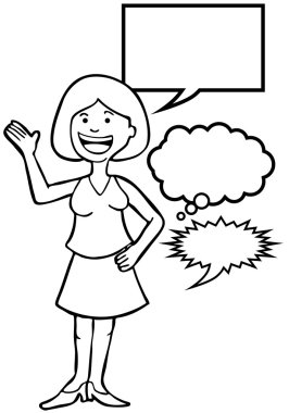 Speaking Woman clipart