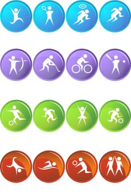 Athlete Icons clipart