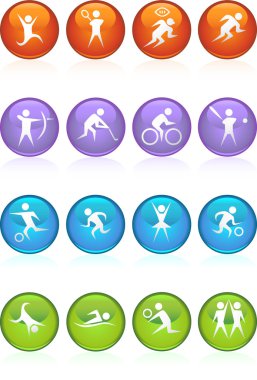 Athlete Icons clipart